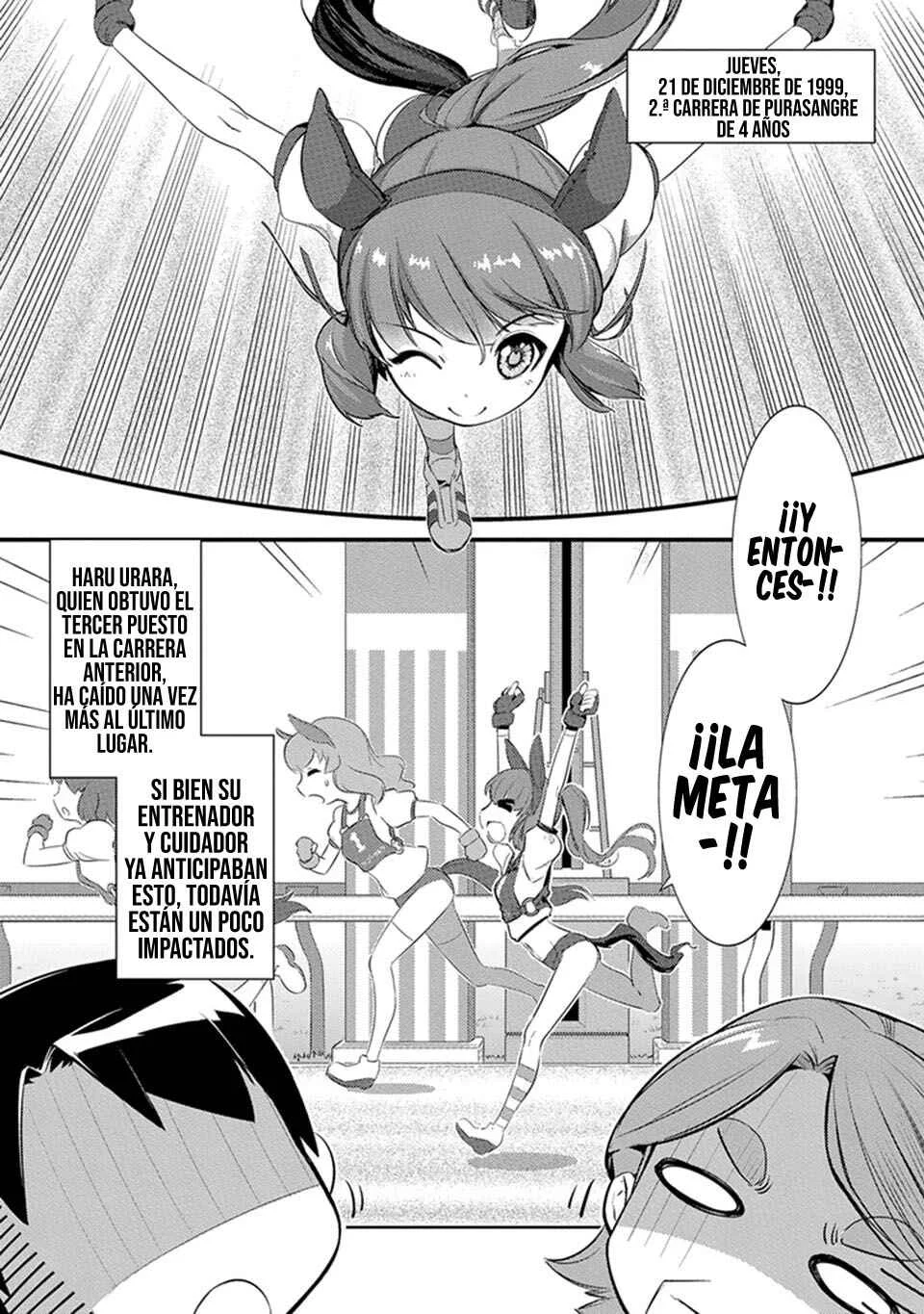 Uma Musume Pretty Derby: Haru Urara Ganbaru! Capítulo 3: ¡Aquí está Haru Urara! - Page 3