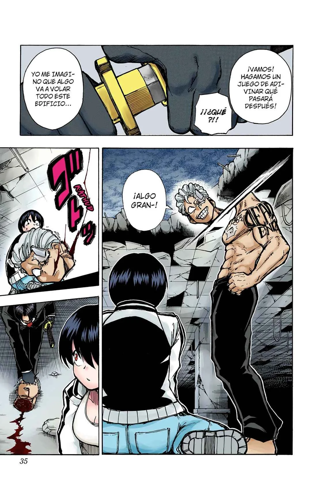 Undead Unluck (Official Colored) Capítulo 1 - Page 36