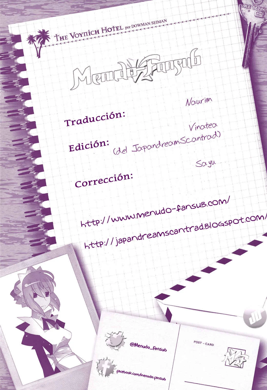 Voynich Hotel Capítulo 1 - Page 1