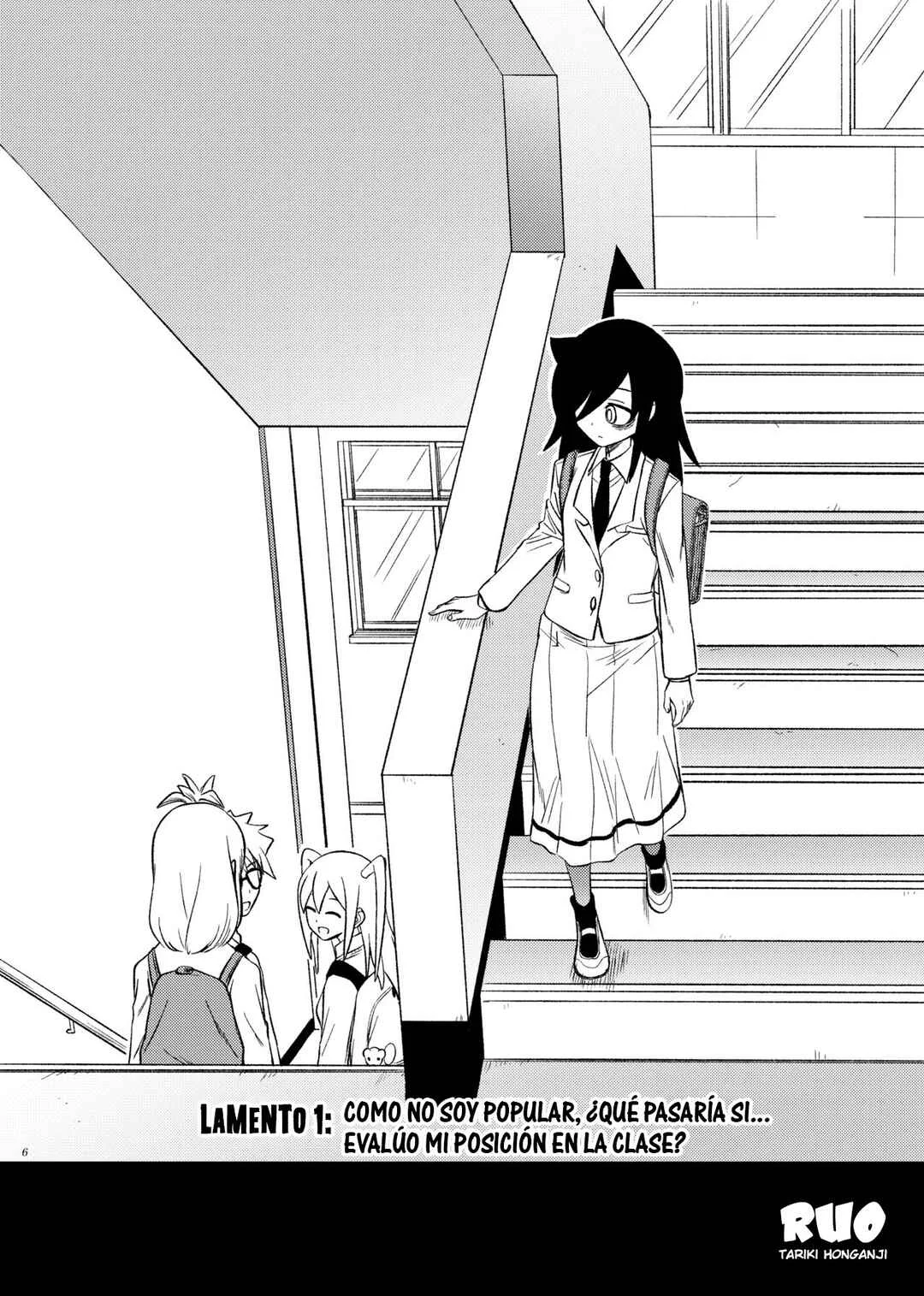 Watashi ga Motenai no wa Dou Kangaete mo Omaera ga Warui! Watashi ga Moshimo no Tomoko nara Motenai Douri ga Aru Hazu Nai! Capítulo 1: Lamento 1: Como no soy popular, ¿Qué pasaría si... Evalúo mi posición en la clase? - Page 4