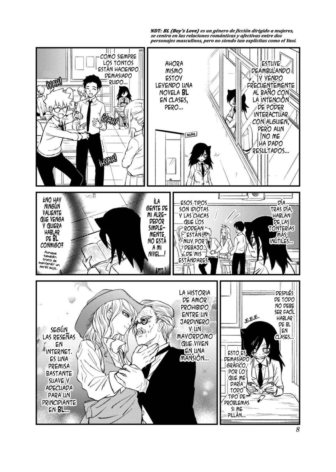 Watashi ga Motenai no wa Dou Kangaete mo Omaera ga Warui! Watashi ga Moshimo no Tomoko nara Motenai Douri ga Aru Hazu Nai! Capítulo 1: Lamento 1: Como no soy popular, ¿Qué pasaría si... Evalúo mi posición en la clase? - Page 6