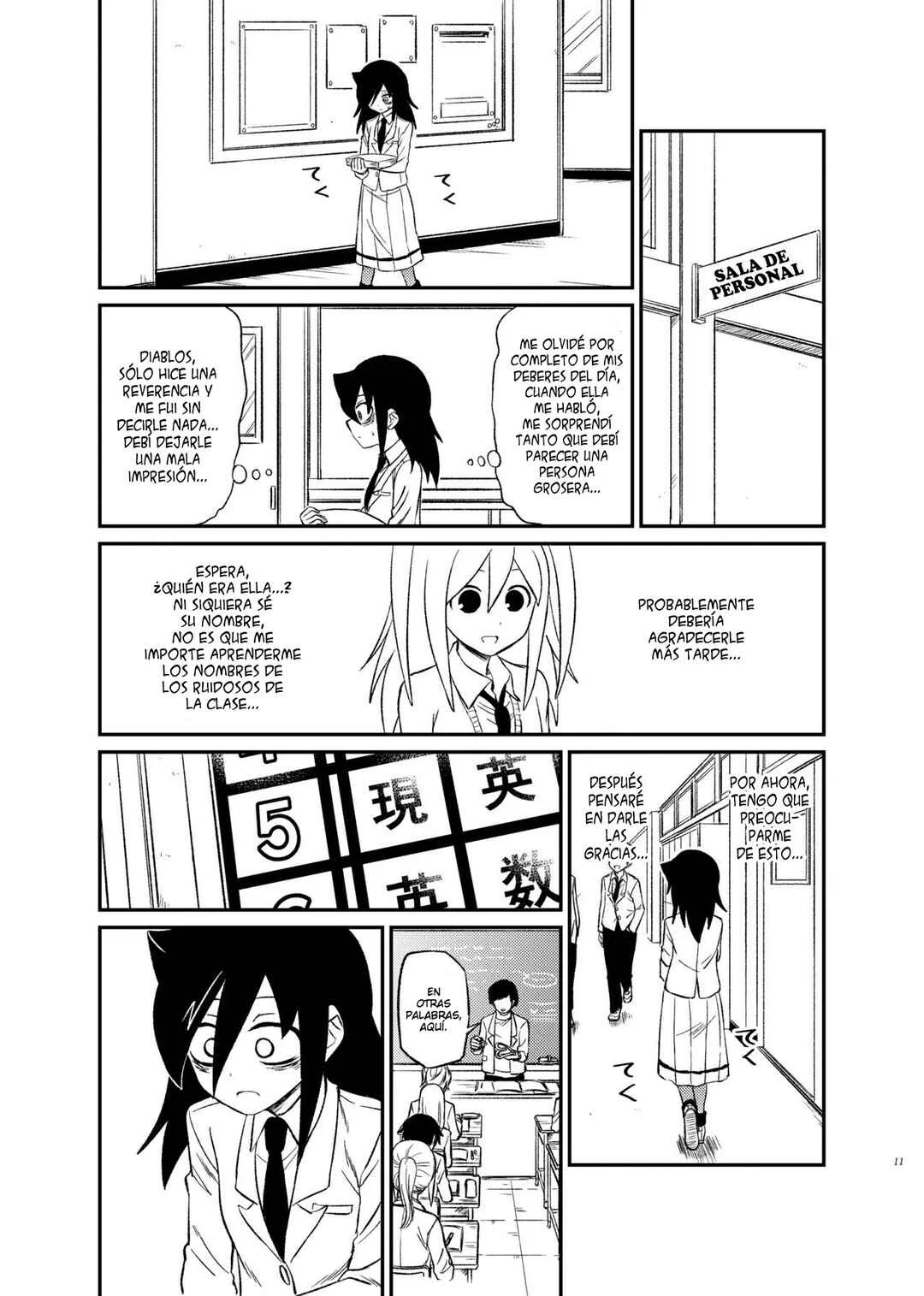 Watashi ga Motenai no wa Dou Kangaete mo Omaera ga Warui! Watashi ga Moshimo no Tomoko nara Motenai Douri ga Aru Hazu Nai! Capítulo 1: Lamento 1: Como no soy popular, ¿Qué pasaría si... Evalúo mi posición en la clase? - Page 9