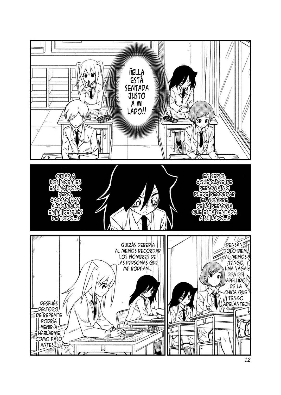 Watashi ga Motenai no wa Dou Kangaete mo Omaera ga Warui! Watashi ga Moshimo no Tomoko nara Motenai Douri ga Aru Hazu Nai! Capítulo 1: Lamento 1: Como no soy popular, ¿Qué pasaría si... Evalúo mi posición en la clase? - Page 10