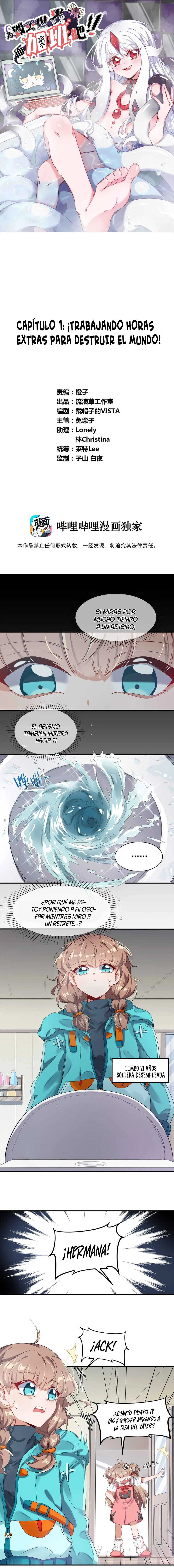 Working Overtime to Destroy the World! Capítulo 1: ¡TRABAJANDO HORAS EXTRAS PARA DESTRUIR EL MUNDO! - Page 2
