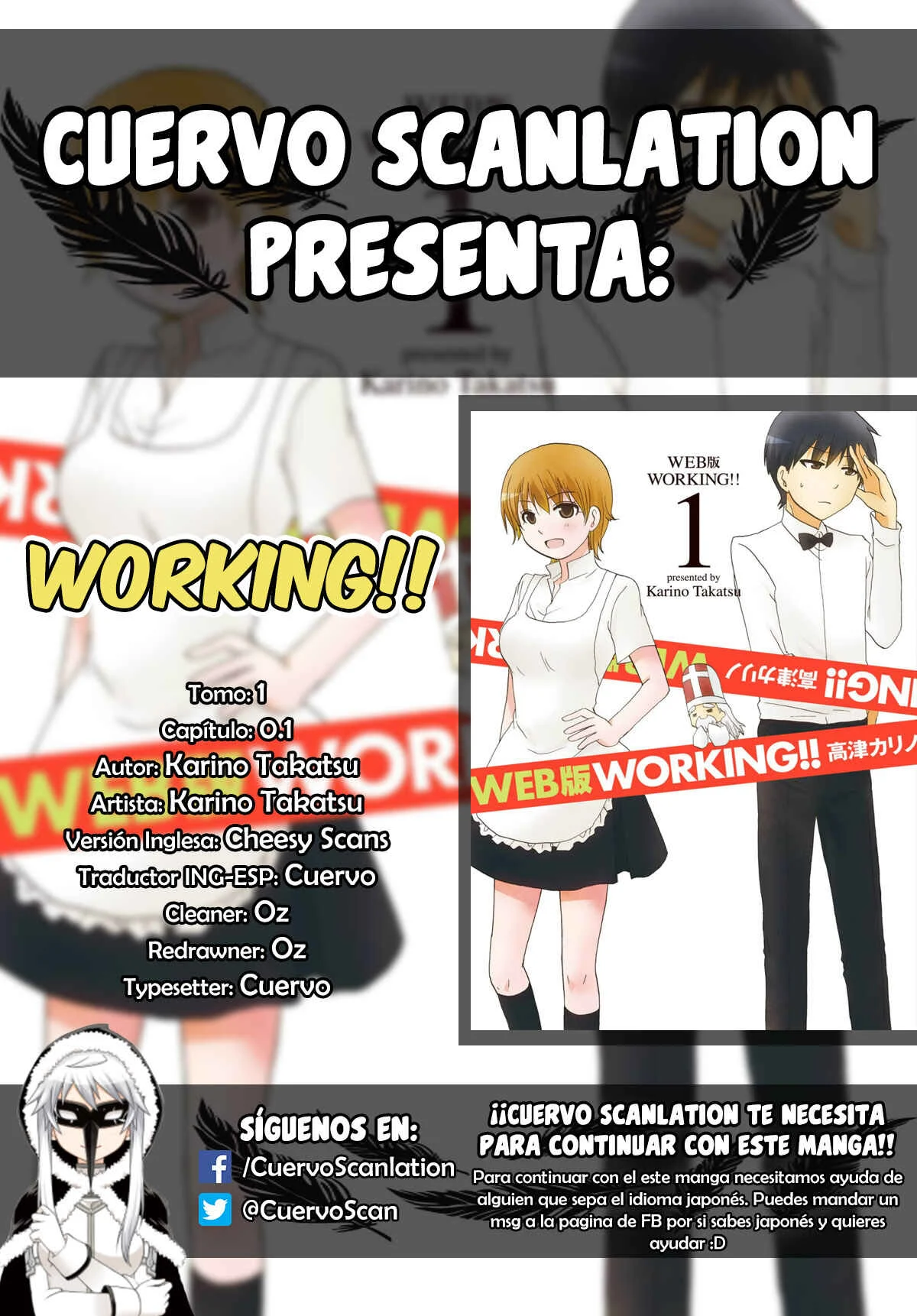 Working!! Web-Ban Capítulo 0.1: Parte de Higashida Daisuke - Page 1