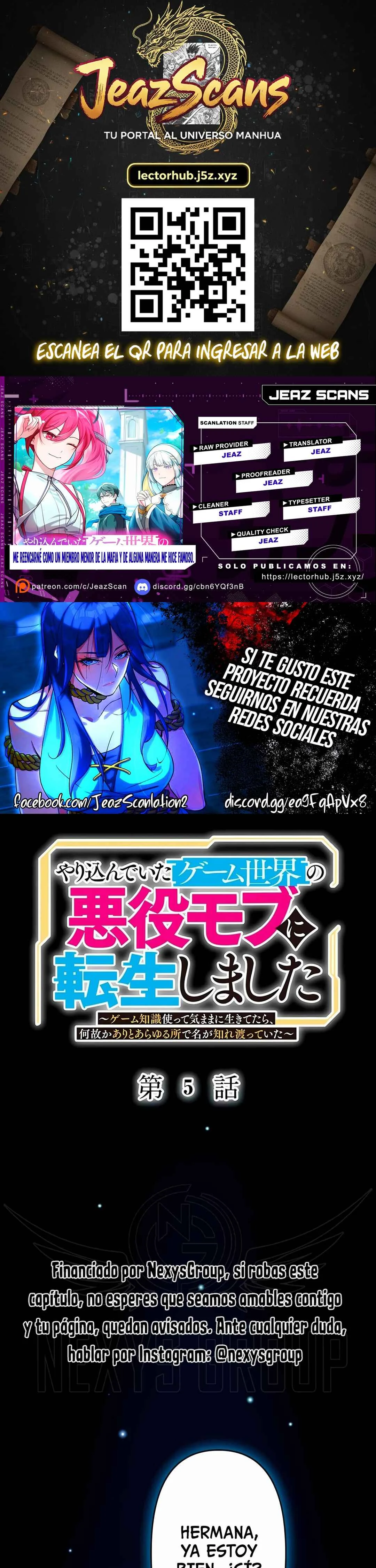 Yarikondeita Game Sekai no Akuyaku Mobu ni Tensei Shimashita: Game Chishiki Tsukatte Kimama ni Ikitetara, Nazeka Aritoarayuru Tokoro de Na ga Shirewatatteita Capítulo 5 - Page 1