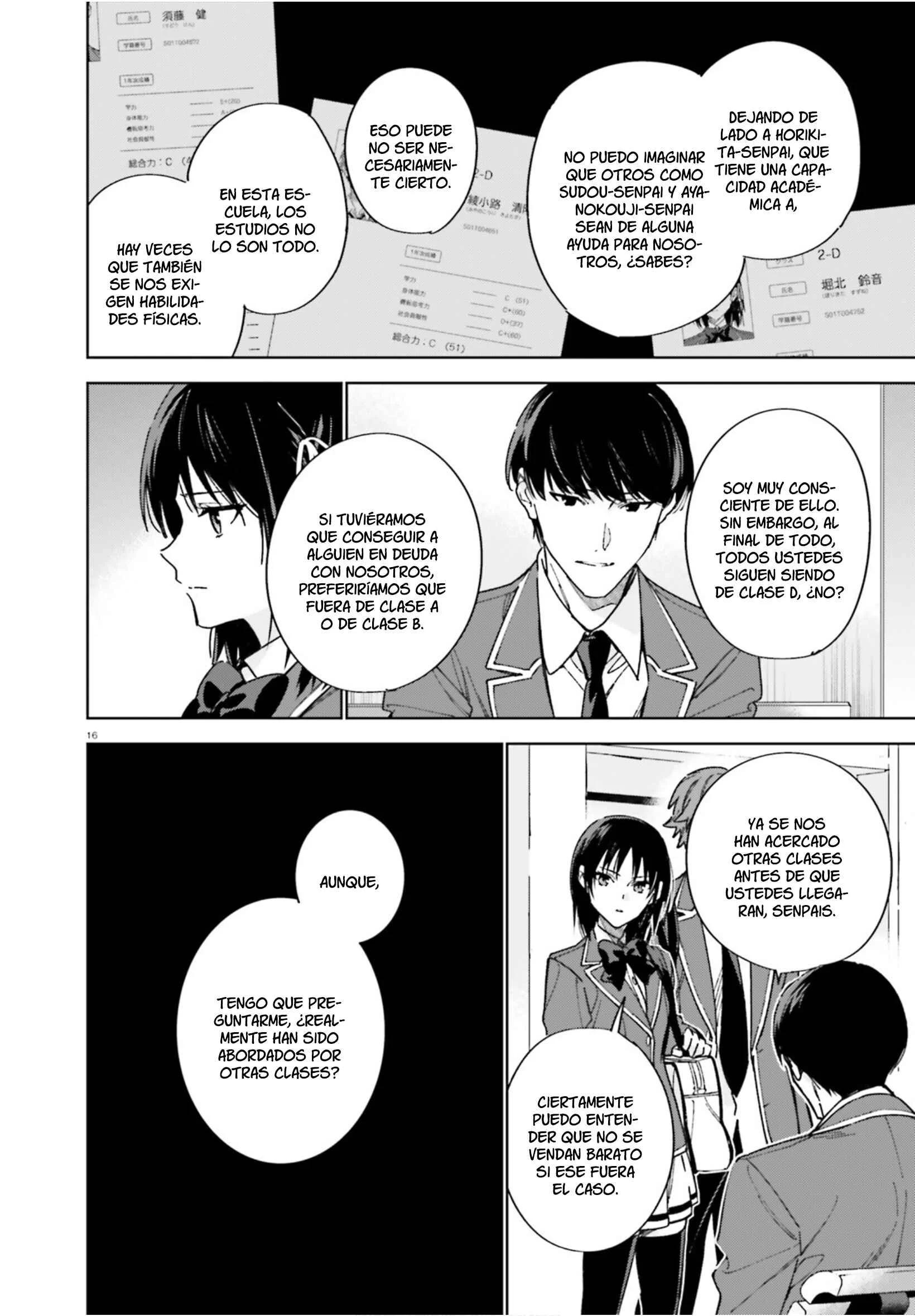 Youkoso Jitsuryoku Shijou Shugi no Kyoushitsu e: 2-nensei-hen Capítulo 4: Room 4 - Page 17