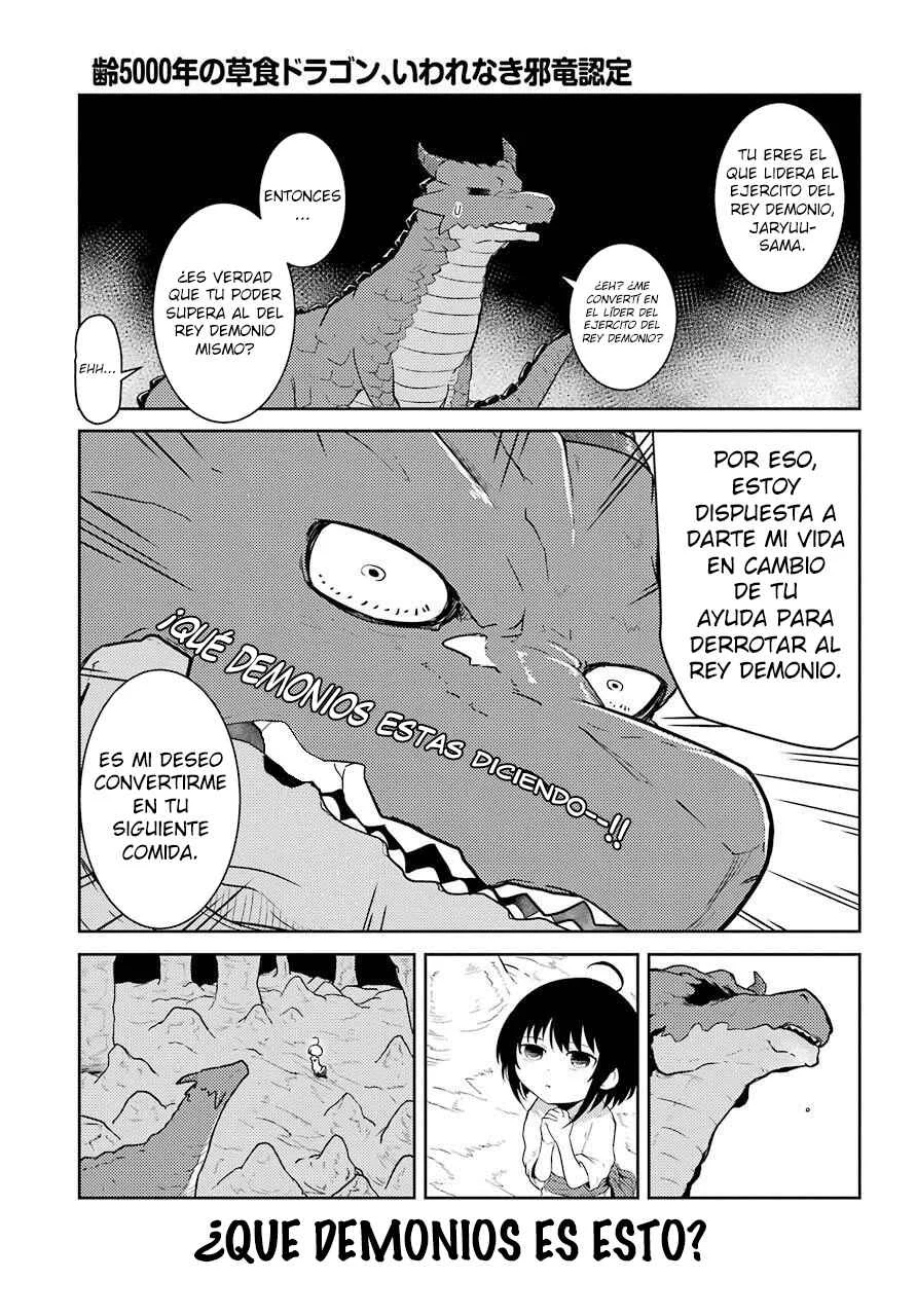 Yowai 5000-nen no Soushoku Dragon, Iware naki Jaryuu Nintei: Yada Kono Ikenie, Hito no Hanashi wo Kiite Kurenai Capítulo 1 - Page 6