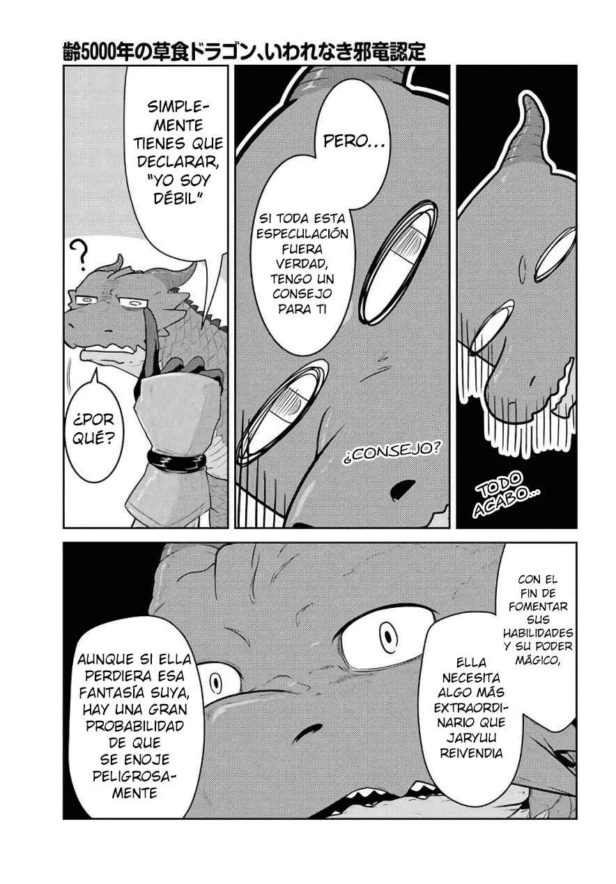 Yowai 5000-nen no Soushoku Dragon, Iware naki Jaryuu Nintei: Yada Kono Ikenie, Hito no Hanashi wo Kiite Kurenai Capítulo 3: "Jaryuu reivendia" mi nombre suena algo como eso (me acabo de enterar también) - Page 35