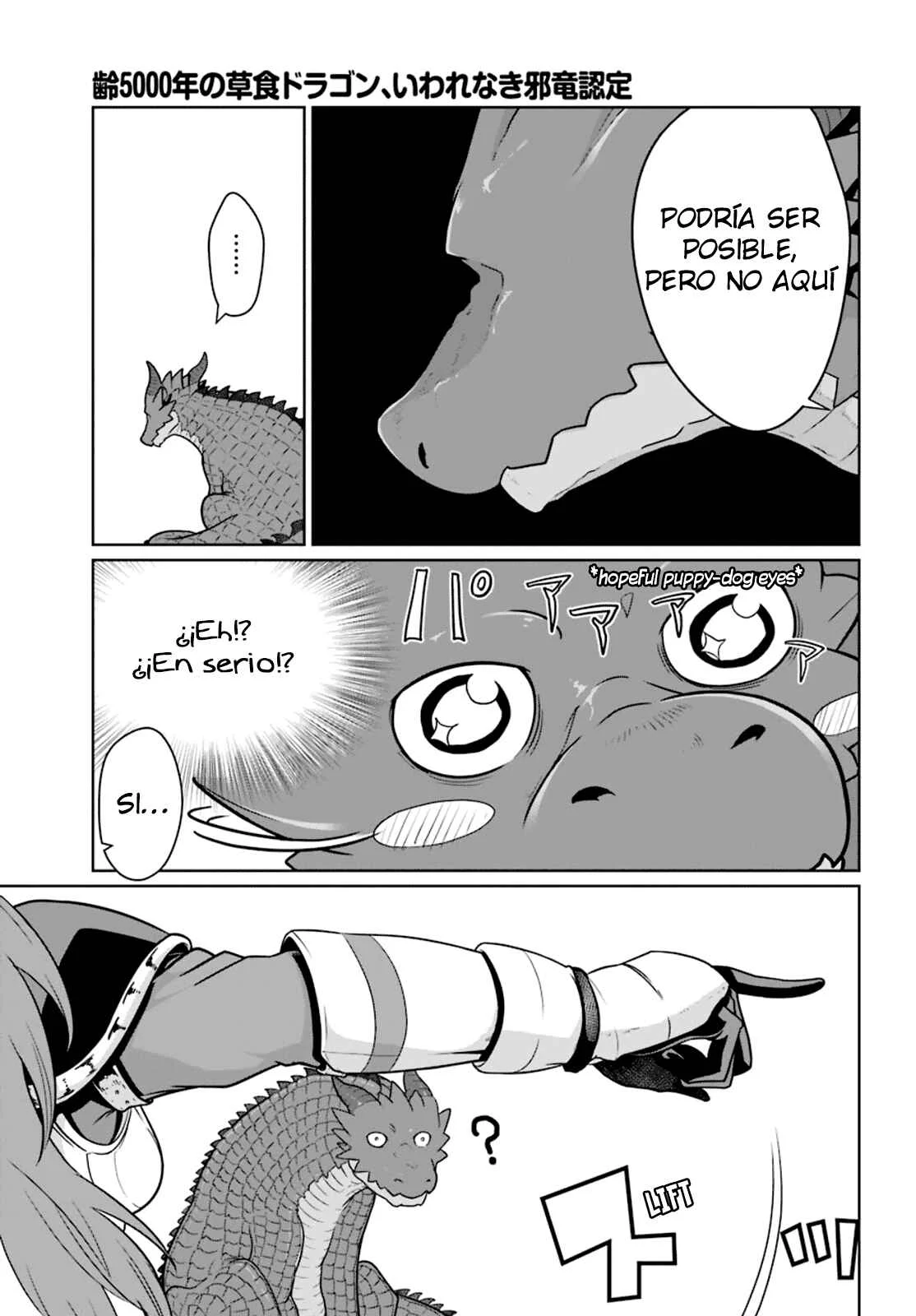 Yowai 5000-nen no Soushoku Dragon, Iware naki Jaryuu Nintei: Yada Kono Ikenie, Hito no Hanashi wo Kiite Kurenai Capítulo 4: Puede que tenga problemas de confianza - Page 33