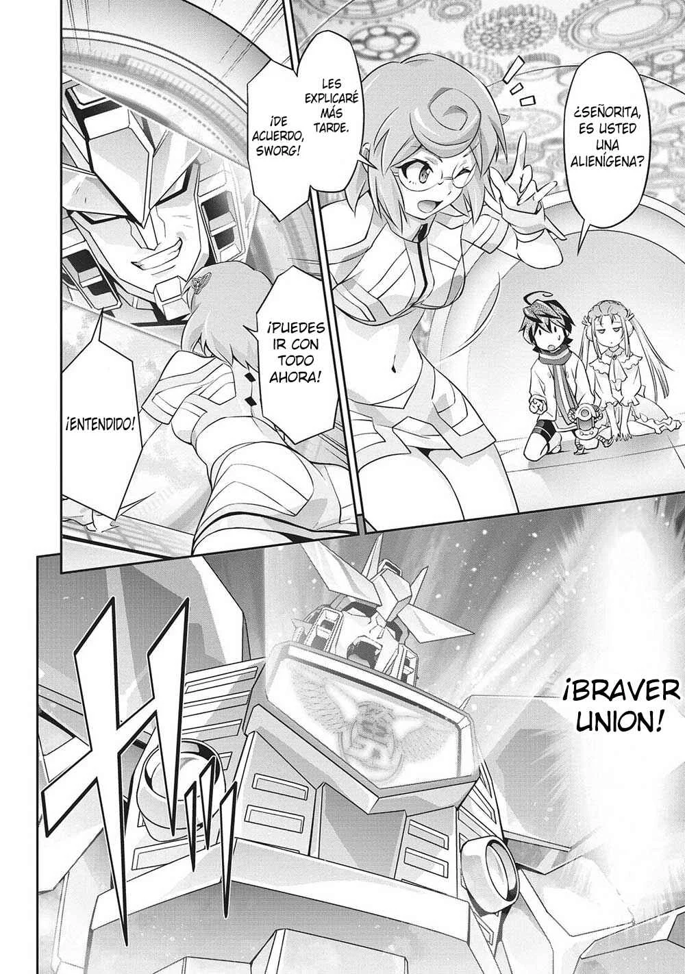 Yuusha Uchuu Sworgrader Capítulo 2: ¡Arribando desde otra dimensión! ¡Un nuevo héroe valiente llega! (Parte 2) - Page 13