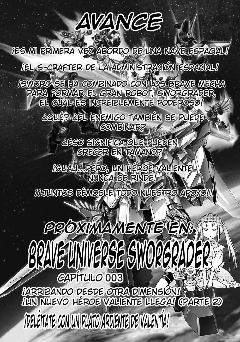Yuusha Uchuu Sworgrader Capítulo 2: ¡Arribando desde otra dimensión! ¡Un nuevo héroe valiente llega! (Parte 2) - Page 28