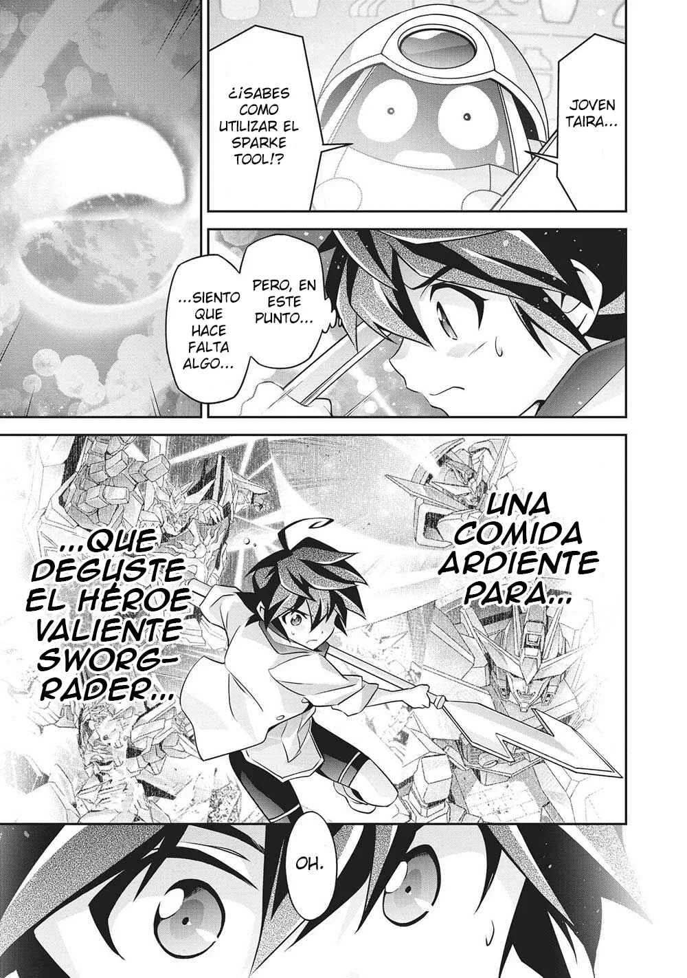 Yuusha Uchuu Sworgrader Capítulo 3: ¡Arribando desde otra dimensión! ¡Un nuevo héroe valiente llega! (Parte 3) - Page 13