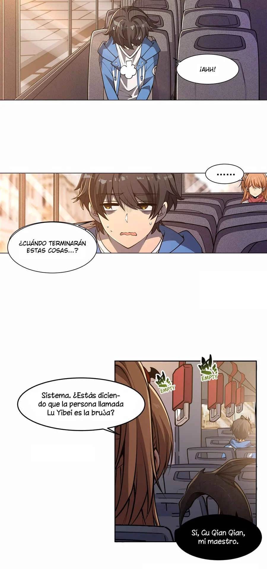 Zài Chōngmǎn Guàitán De Shìjiè Lǐ Chéngwéi Mónǚ Capítulo 2: El Sistema y la Chica - Page 9