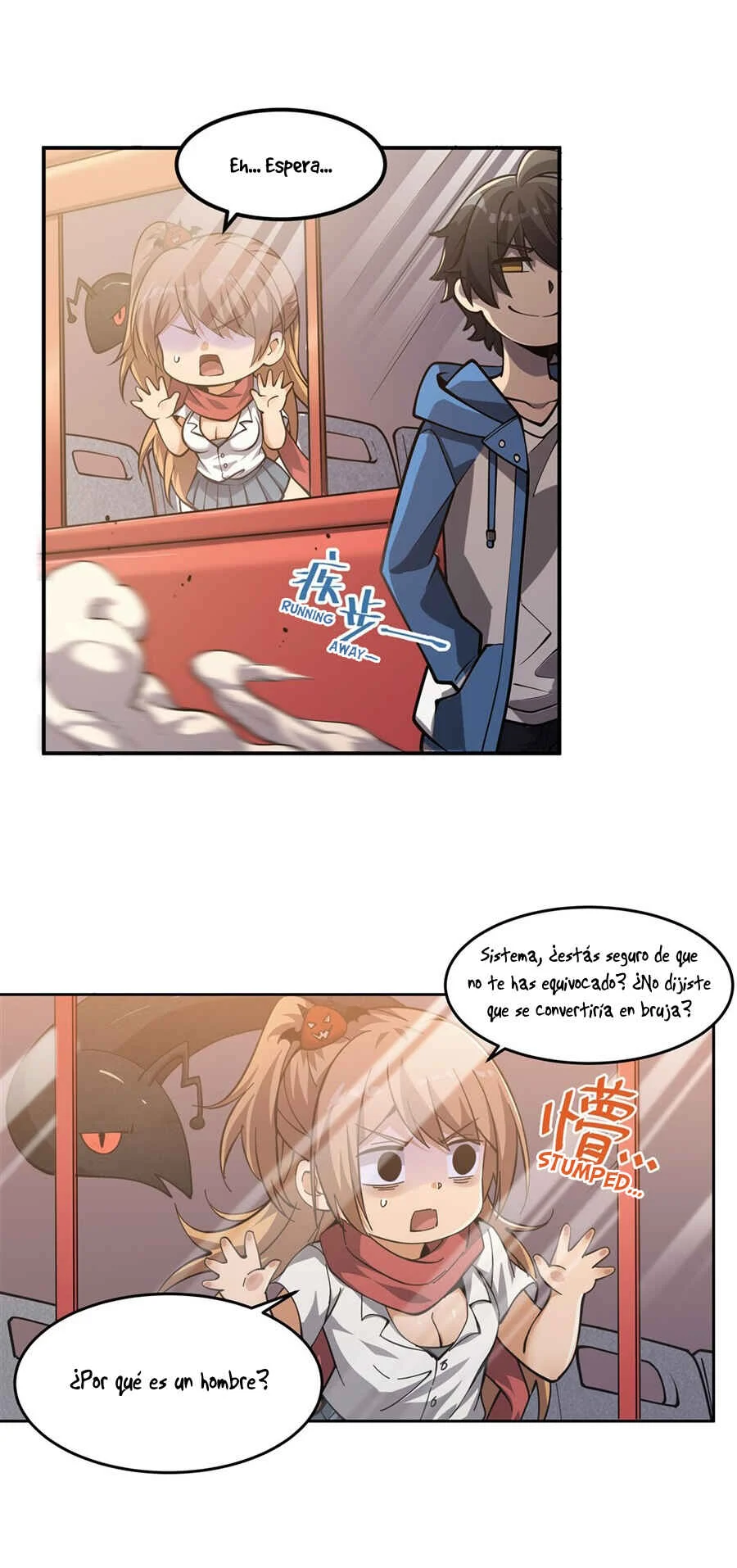 Zài Chōngmǎn Guàitán De Shìjiè Lǐ Chéngwéi Mónǚ Capítulo 2: El Sistema y la Chica - Page 13