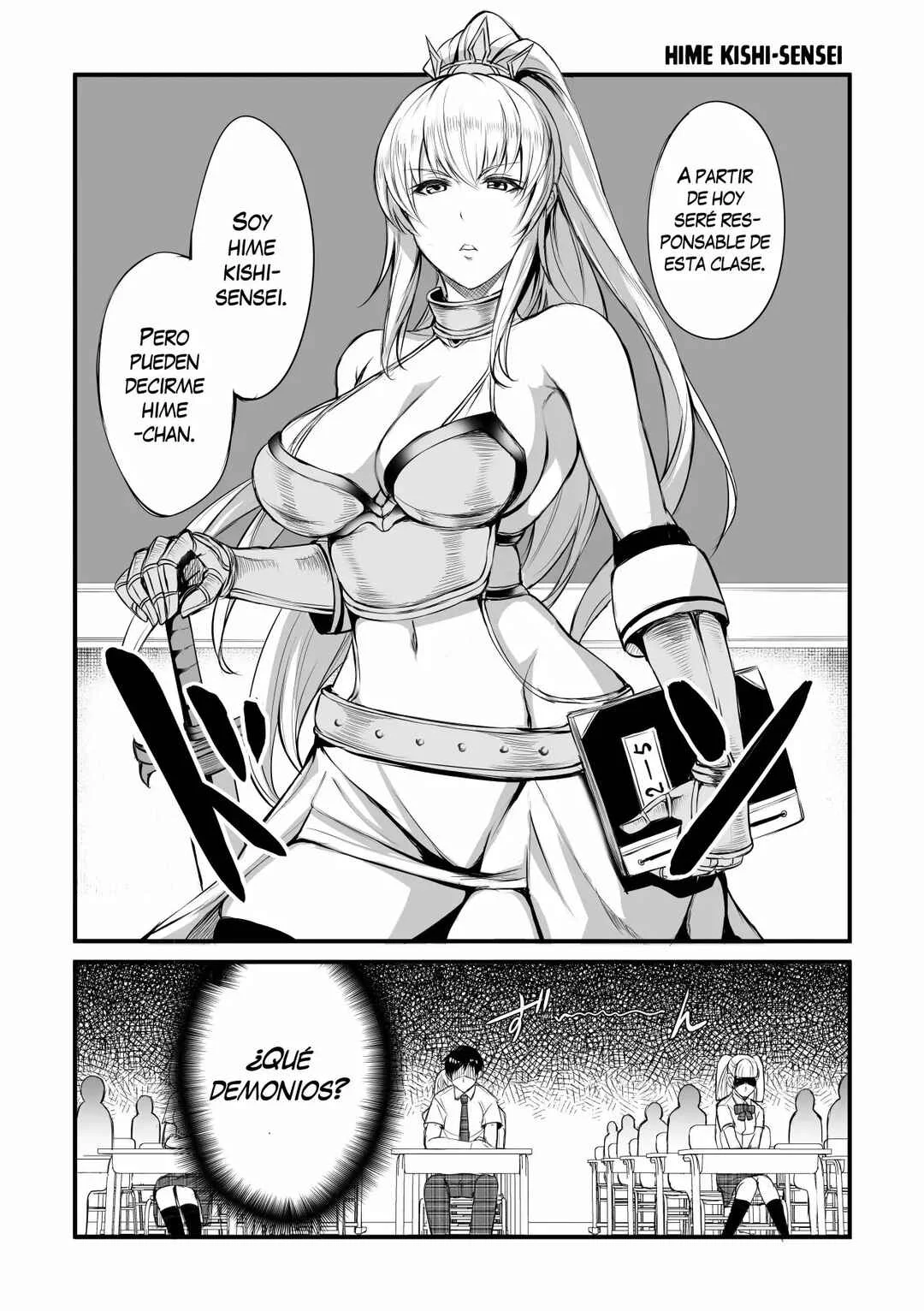 Zannen Desu ne. Hime Kishi-sensei Capítulo 1 - Page 3