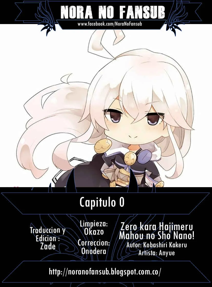 Zero kara Hajimeru Mahou no Sho Nano! Capítulo 0 - Page 1