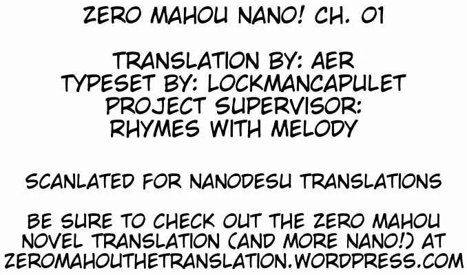 Zero kara Hajimeru Mahou no Sho Nano! Capítulo 1 - Page 18
